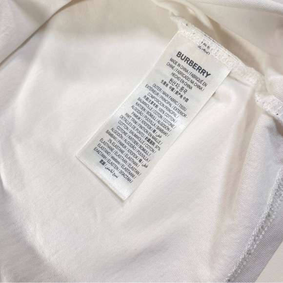 Burberry TB Monogram Embroidered Tshirt Size L - Picture 11 of 12
